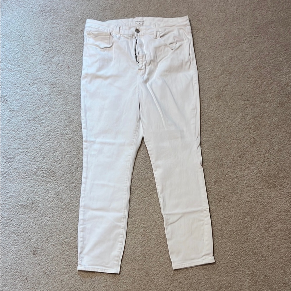 Good American Good Legs White Jeans